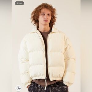PacSun Unisex Off White Puffer Jacket NWT Size Large